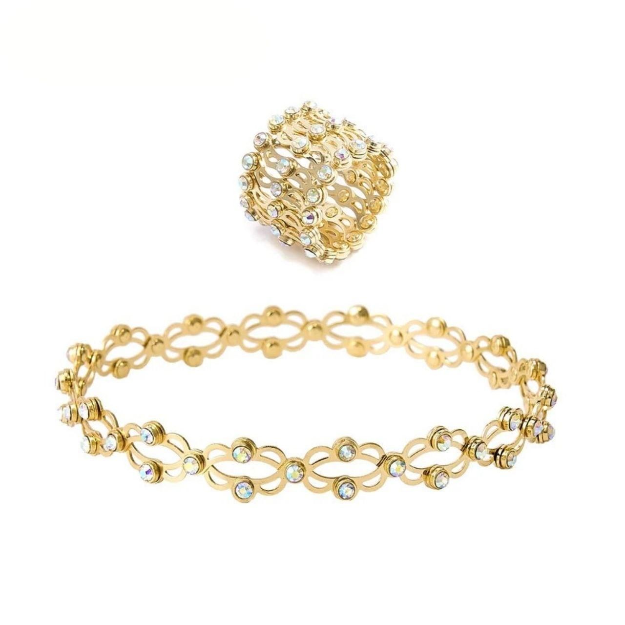 Stretchable 2 In 1 Ring Bracelet