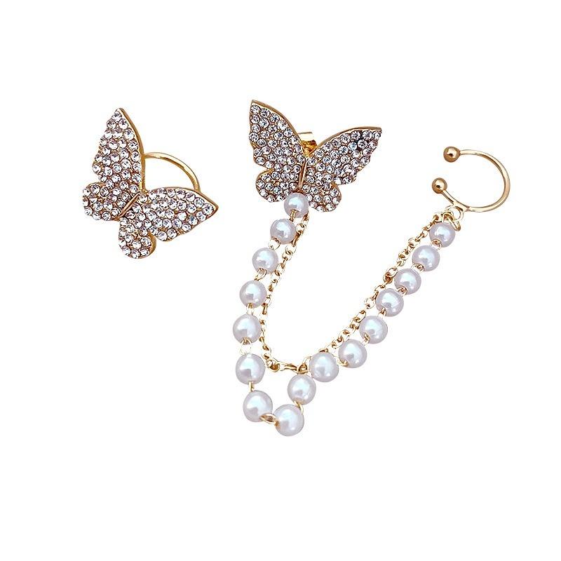 Whimsy Wings Pearl Earrings