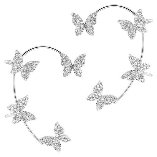 Butterfly Kisses Cuff Earrings