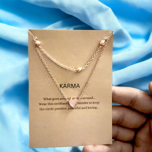 Luna Heart Gold Plated Necklace