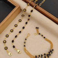 Midnight Daisy Gold Plated Bracelet