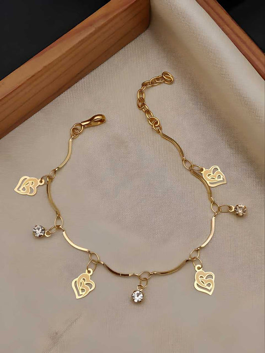 B My Love Women's Gold Plated Bracelets