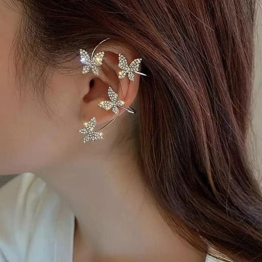 Butterfly Kisses Cuff Earrings