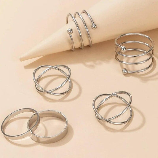 Silver Muse Ring Set