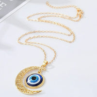 Gold Evil Eye Necklace