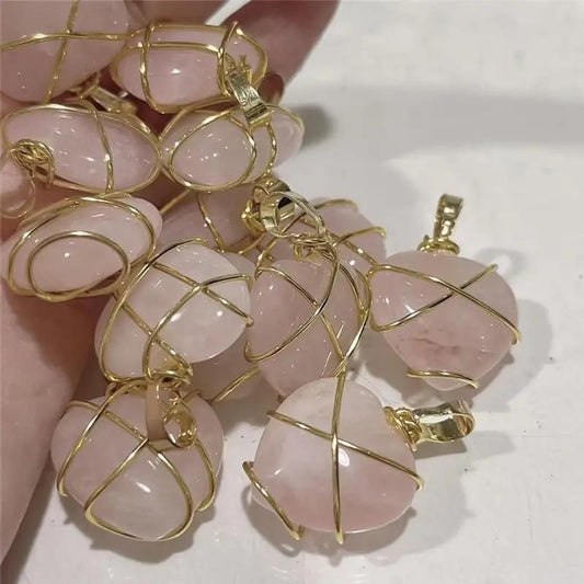 Wrapped in Love Crystal Stone Necklace