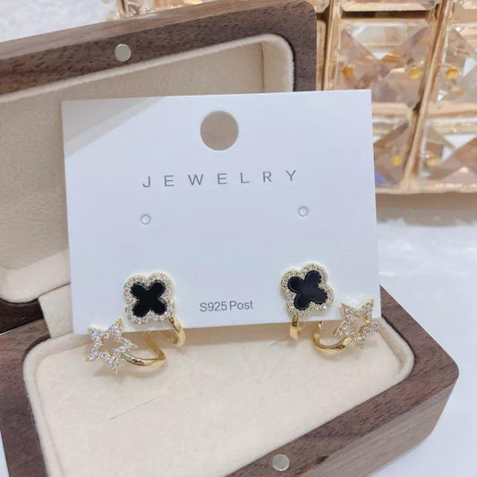 Twilight Clover Glam Earrings