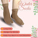 Fleece Calf Length Non-Thumb Socks Winter Moje For Women Girls