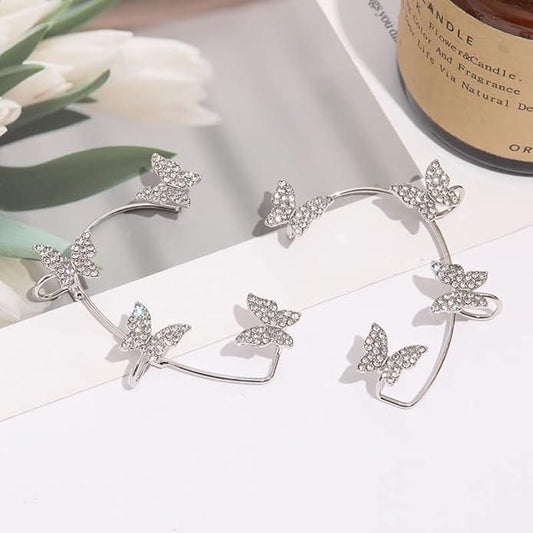 Butterfly Kisses Cuff Earrings