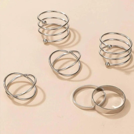 Silver Muse Ring Set
