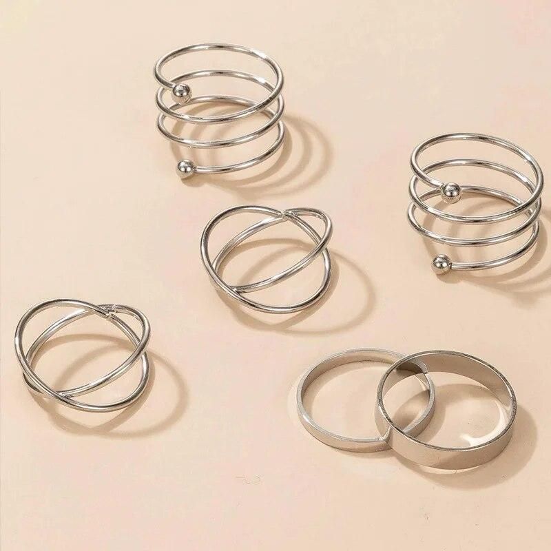 Silver Muse Ring Set