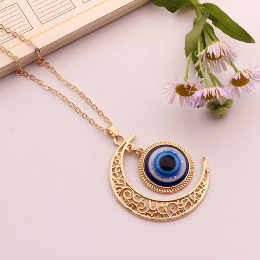 Gold Evil Eye Necklace