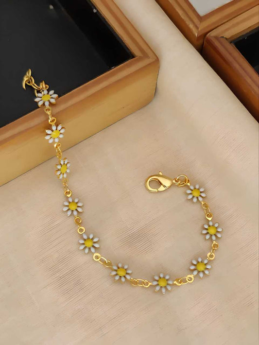 Daisy Daze Gold Plated Bracelet