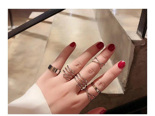 Silver Muse Ring Set