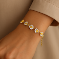 Daisy Daze Gold Plated Bracelet