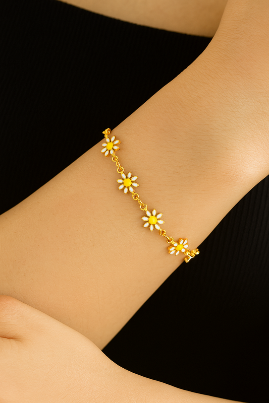 Daisy Daze Gold Plated Bracelet